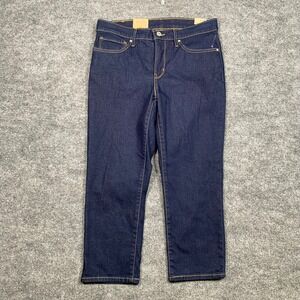 Levis 311 Shaping Skinny Capris Womens 30 Dark Indigo Mid Rise Hypersoft Denim